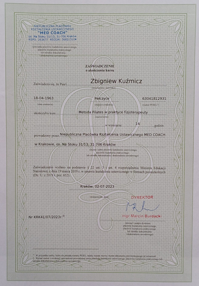 Metoda Pilates w praktyce fizjoterapeuty