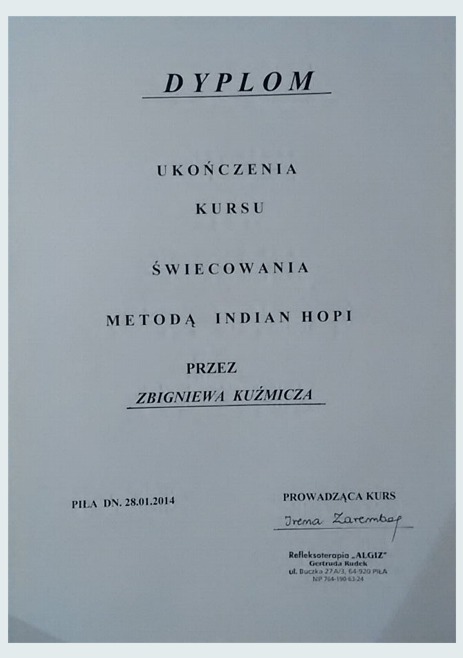 Kurs świecowania metodą Indian Hopi
